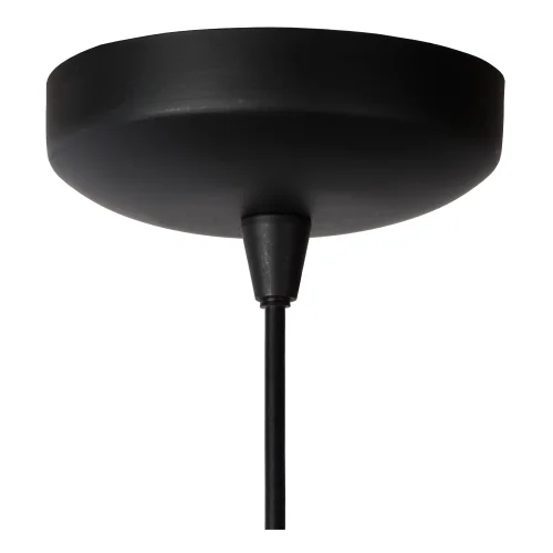 Светильник подвесной Dikra 76464/01/30 Lucide чёрный 1 лампа, основание чёрное в стиле современный  фото 2